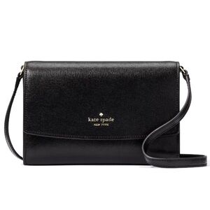 New Kate Spade Perry Leather Crossbody Black